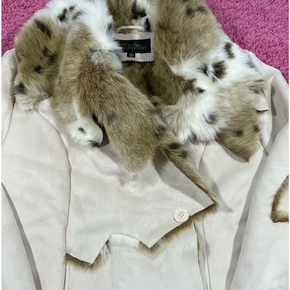 DONNA SALYERS FABULOUS
FIT SNOW LYNX FAUX FUR
JACKET